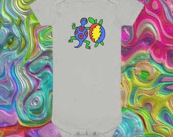 Phish Lizard & Terrapin Baby Onesie