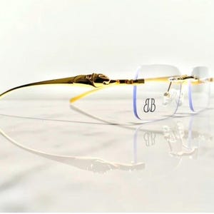 Bonano Calabria Clear Gold Glasses Eyeglasses Sunglasses designer occhiali black lens big  c woods Buffalo horn woods jubilee gold silver