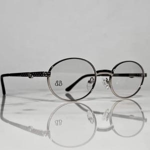 Bonano Portofino Silver Glasses Eyeglasses Sunglasses designer occhiali black lens big c c decor woods Buffalo horn woods jubilee gold