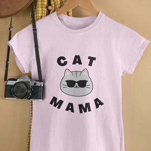 Cat Mama Unisex Softstyle T-Shirt| Pet Parent Gift| Cat Lover Tee| Mother&#39;s Day Gift| Cat Mom Shirt| Gift For Her| Gift For Sister| Cat Tee