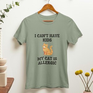 Cat Is Allergic Unisex Softstyle T-Shirt| Cat Mom Shirt| Gift For Her| Pet Parent Gift| Cat Lover Tee| Cat Humor| Funny Cat Shirt| Cat Vibes