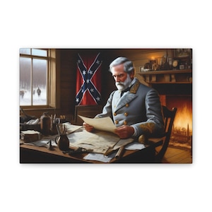 Robert E Lee Art Print, Civil War Wall Art, Gift for History Buffs