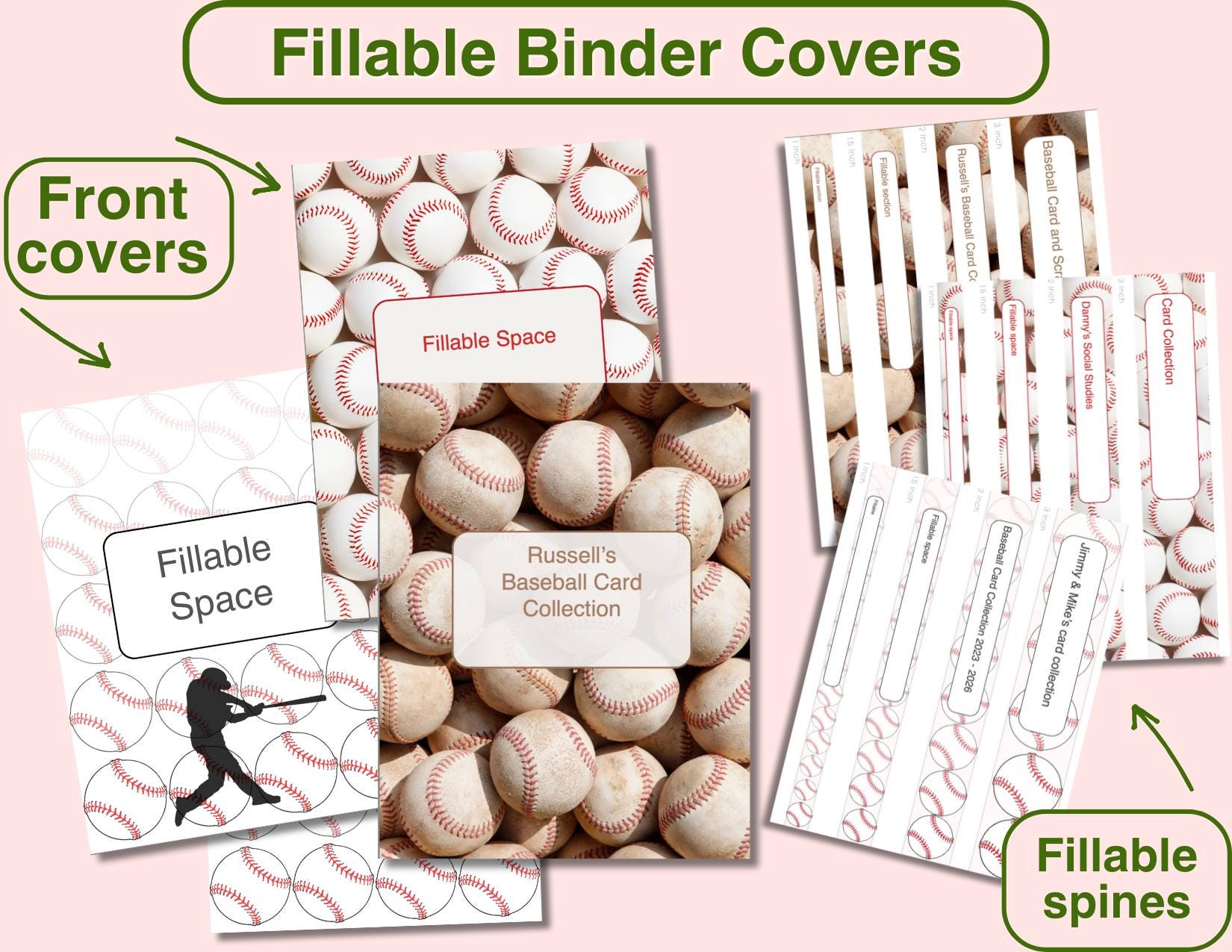 baseball card binder cover Amazon.com: EcomDynamics Baseball Card Binder with 50 Sleeves, 9 Pocket-PU  Leather Zippered Trading Card Album, 3-Ring Sports Card Holder, Collectible Trading  Card Albums Fits 900 Cards, Pokemon, MTG, Football : Toys & Games