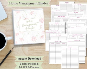 Busy mom home management binder organize life binder household organization working mom organize home management binder help for busy parent