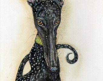 Greyhound Art Dog Print