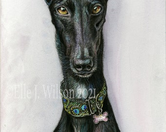 Greyhound Art Dog Print