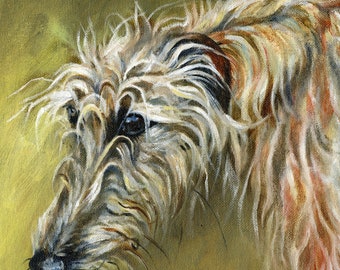 DOG ART- Lurcher Hound Dog Print