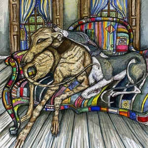 Greyhound  Art Print