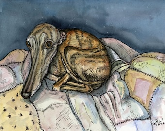 Whippet  Art Print