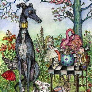 Greyhound Dog Art Print