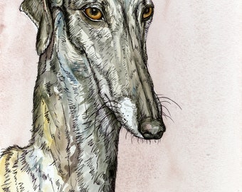 SLOUGHI DOG PRINT