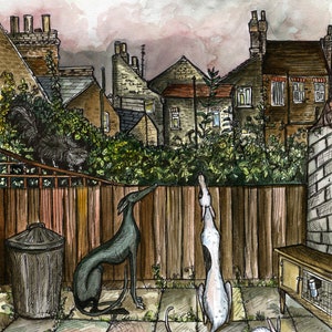 Greyhound Art Print