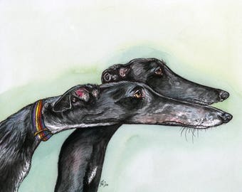 Greyhound  Art Print - Eventually