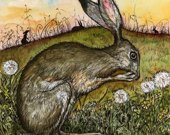 Hare Art Print