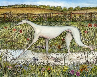 Greyhound Art Print