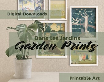 Dans le jardin Art Prints - Téléchargements numériques