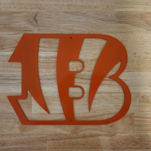 Op maat gemaakt - Cincinnati Bengals - Metalen bord- Metal Wall Art- Garage-Yard-Mancave-