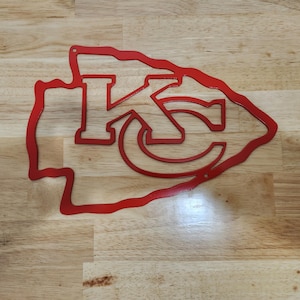 Custom Made - Kansas City Chiefs Metal sign- Metal Wall Art- Garage-Yard-Mancave-