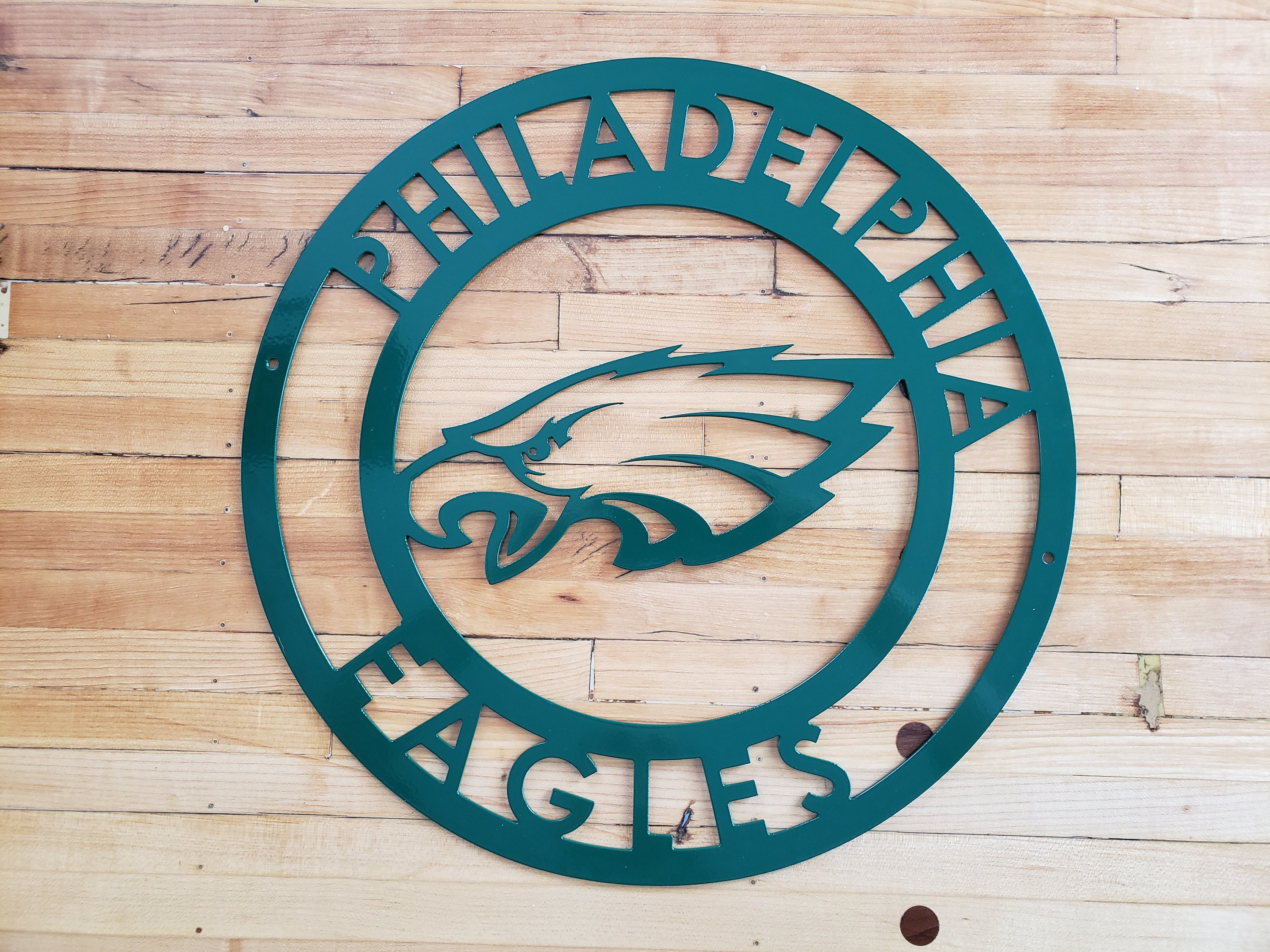 thumbnail image 2 of Philadelphia Eagles Home Sweet Home Sign - 6x12 Inch Distressed Wood Decor 2 of 12