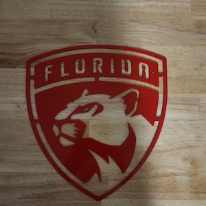 Custom Made- Florida Panthers - Metal sign- Metal Wall Art- Garage-Yard-Mancave- NHL