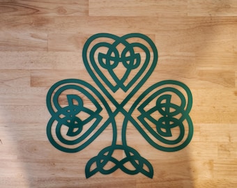 Celtic Shamrock Metal Wall Art – Irish Home Decor