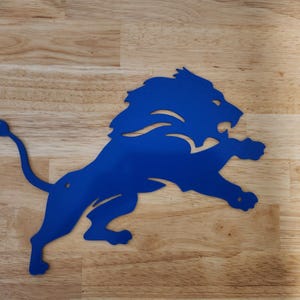 Custom Made- Detroit Lions- Metal sign- Metal Wall Art- Garage-Yard-Mancave-