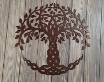 Keltischer Baum des Lebens Metallwandkunst - kundenspezifisches Stahlschild