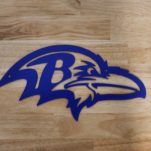 Custom Made- Baltimore Ravens - Metal sign- Metal Wall Art- Garage-Yard-Mancave-
