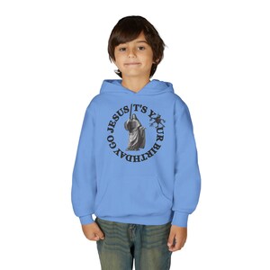 Go Jesus! It's Your Birthday Mini Hoodie | Youth Christmas hooded sweatshirt