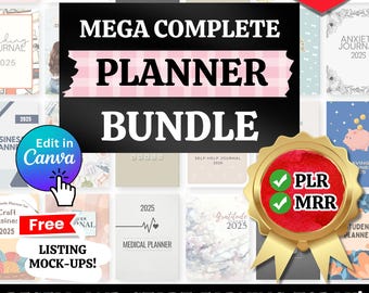 2025 PLR Planner, Master Resell Rights, Digital Planner, Mrr Planner, Plr Journal, Plr Digital Products, Plr Templates, Plr Digital Planner
