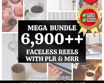 6900+ Faceless Reels, PLR, MRR, Real Estate Reels, Melanin Faceless Reels, Master Resell Rights, Etsy Sellers, Faceless Digital Marketing