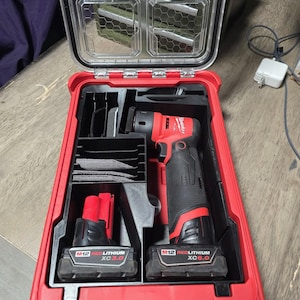 Milwaukee M12 Detail Sander Organizer: Packout Insert (Digital Download)
