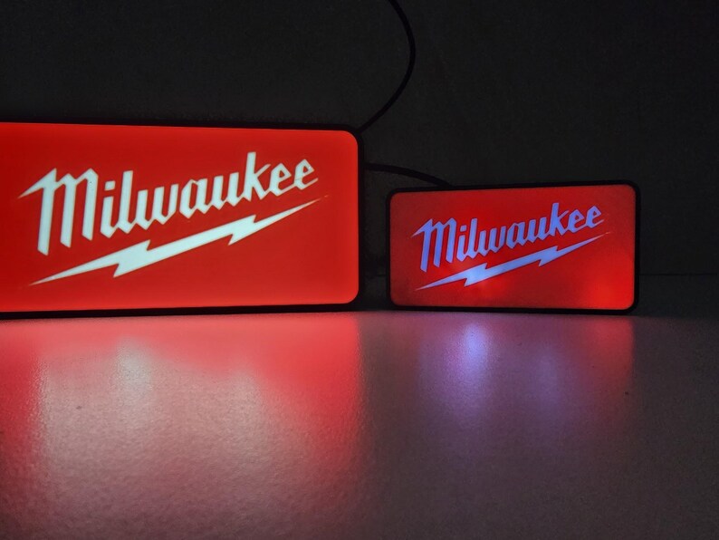 Lightbox With Milwaukee Logo LED Light in 2 Sizes - Etsy