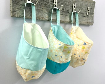 Medium Hanging Pod Storage Basket Bag Pastel Coordinates