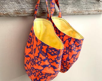 Hanging Pod Storage Solutions Bag Basket Size Small Bold Butterflies