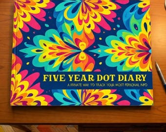 Five Year Period Tracking Journal Calendar with Guide