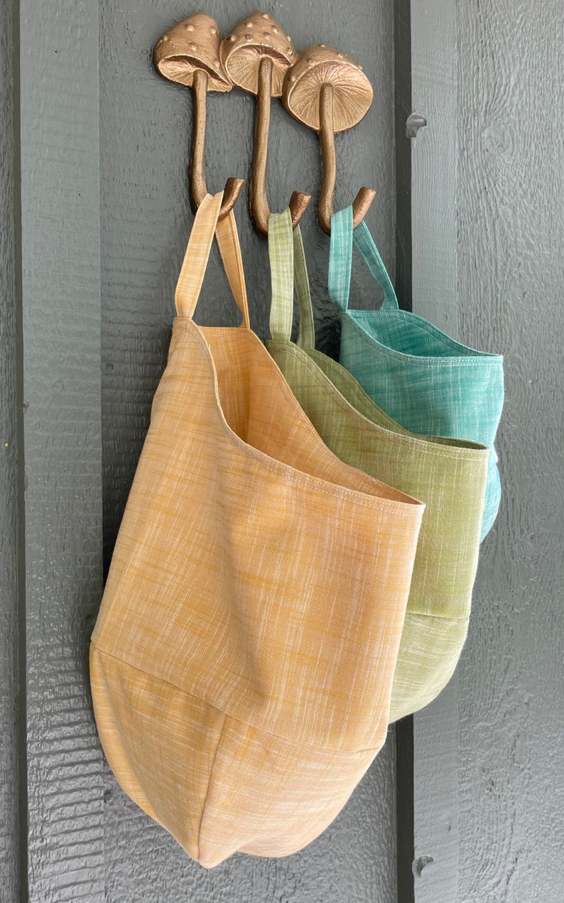 Hanging Pod Storage Bag Basket pdf Beginner Sewing Pattern Easy SM, MD, and LG image 4