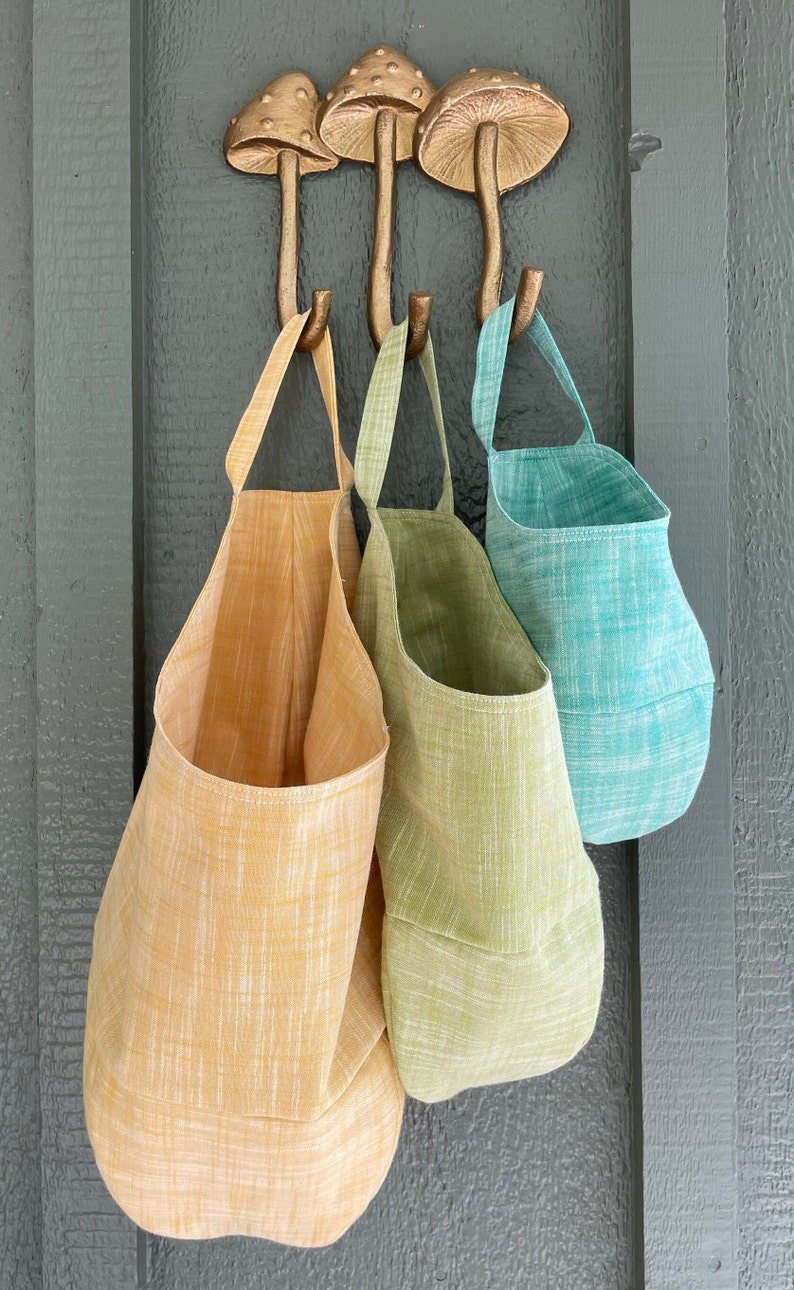 Hanging Pod Storage Bag Basket pdf Beginner Sewing Pattern Easy SM, MD, and LG image 3