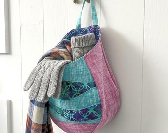 Pod Wall Hanging Bag Organizer Fabric Basket