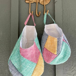 Peg Basket Hanging Pod Bag pdf Pattern Easy SM, MD, and LG Easy and Fast Storage Organization image 2