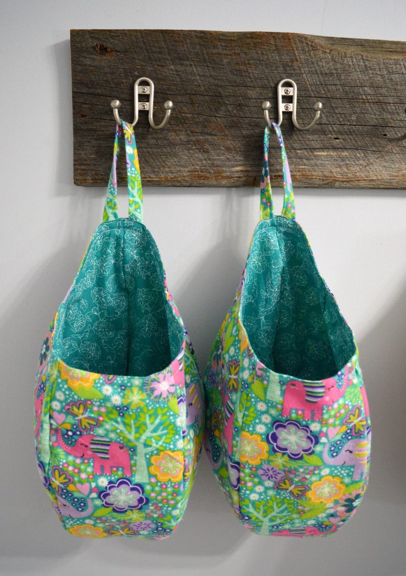 Easy Sew Hanging Storage Pod Basket PDF Pattern | Etsy