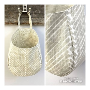 Peg Basket Hanging Pod Bag pdf Pattern Easy SM, MD, and LG Easy and Fast Storage Organization image 3