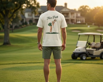 Nice Putt Golf Shirt | Vintage Golfer Graphic Tee | Golf Humor Unisex Shirt