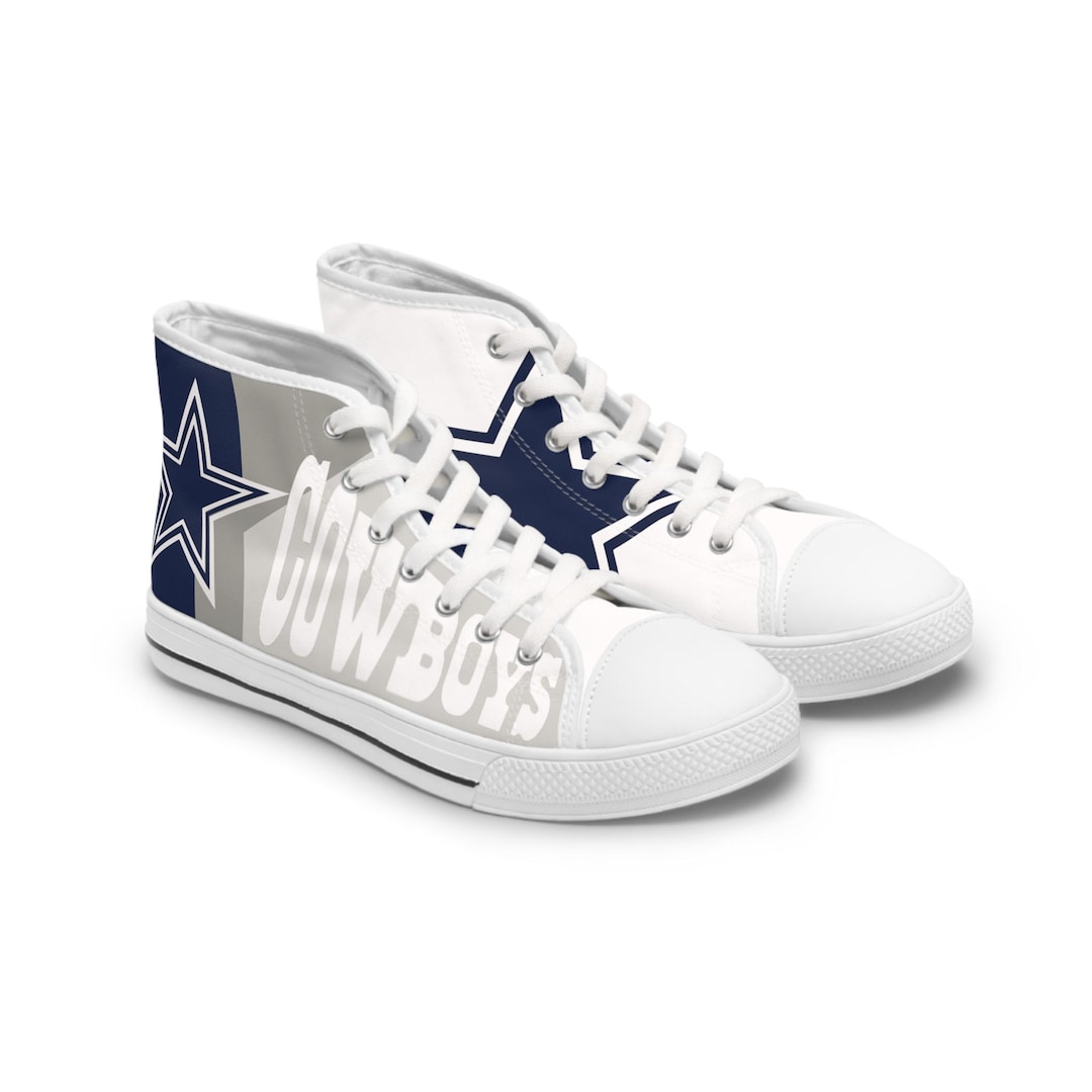 Women's Dallas Cowboys High Top Sneakers | Limited Edition NFL Fan Gear ...