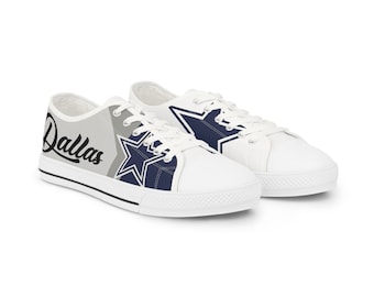 Men's Dallas Skyline & Stars Low Top Shoes | Custom Dallas Cowboys | NFL