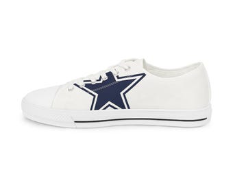 Men's Dallas Skyline Stars Low Top Shoes Custom Dallas Cowboys NFL
