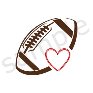 Voetbal hart Svg - voetbal Svg - sport - voetbal liefde gesneden bestand - digitaal bestand