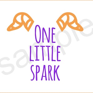 One Little Spark SVG Digital Download Cut File - Figur der Imagination
