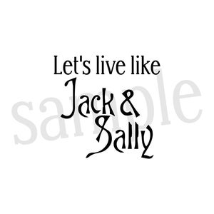Jack and Sally SVG - Nightmare Svg - Halloween Cut File- Christmas