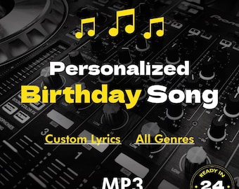 Personalized Birthday Song with Custom Lyrics | Digital Download MP3